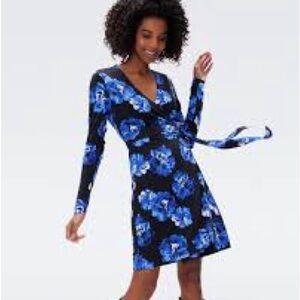 Diane Von Furstenberg Julian Jersey Silk Wrap Dress Size XS